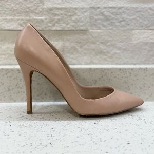 Classic Pointed Toe Blush Pink/Nude Leather 4” High Heel Pumps